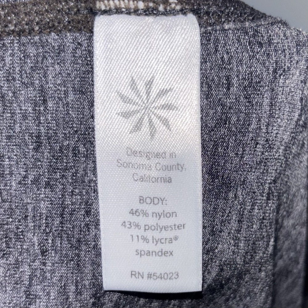 Athleta Gray Flare Yoga Pants Stretch High Rise Athletic Womens Small Soft Fit - Picture 10 of 10